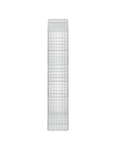 Gabione con filo da 3,5 mm e rete da 5x2,5 cm 100x30x150 cm