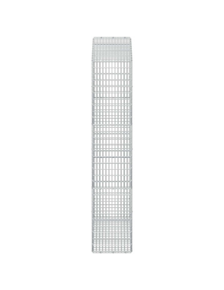 Gabione con filo da 3,5 mm e rete da 5x2,5 cm 100x30x150 cm