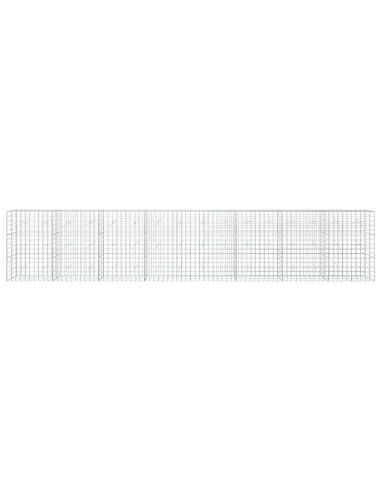 Gabione con Filo da 3,5 mm e Rete da 10x10 cm 800x20x150 cm