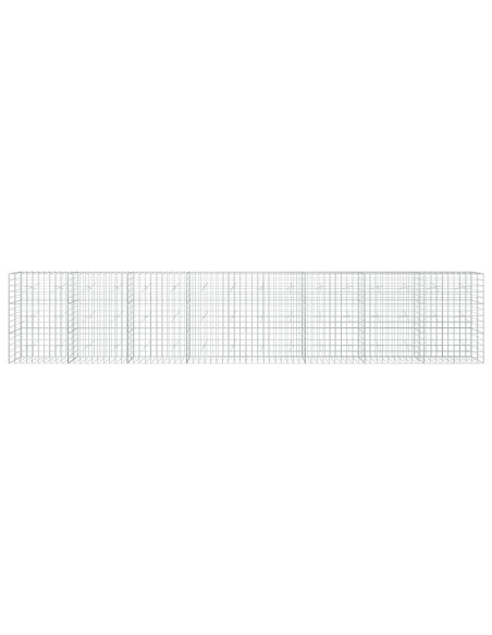 Gabione con Filo da 3,5 mm e Rete da 10x10 cm 800x20x150 cm