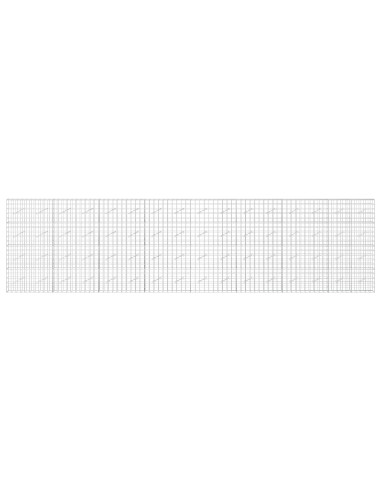 Gabione con Filo da 3,5 mm e Rete da 10x10 cm 800x10x200 cm