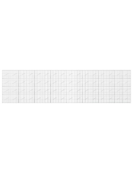 Gabione con Filo da 3,5 mm e Rete da 10x10 cm 800x10x200 cm