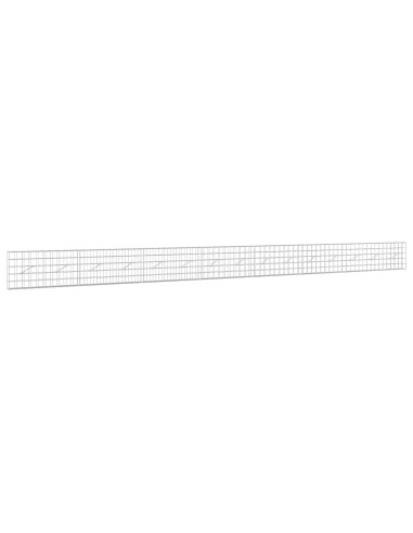 Gabione con Filo da 3,5 mm e Rete da 10x10 cm 750x10x50 cm
