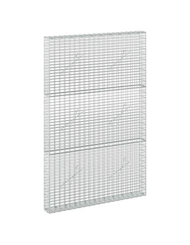 Gabione con filo da 3,5 mm e rete da 5x2,5 cm 100x10x150 cm