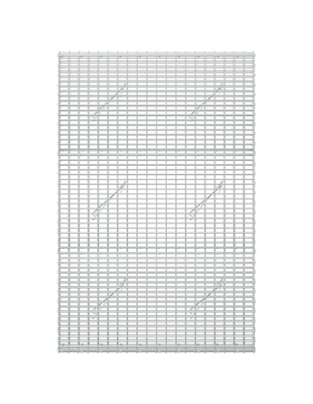 Gabione con filo da 3,5 mm e rete da 5x2,5 cm 100x10x150 cm
