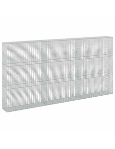 Gabione con filo da 3,5 mm e rete da 5x2,5 cm 300x30x150 cm 2