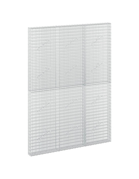 Gabione con filo da 3,5 mm e rete da 5x2,5 cm 150x10x200 cm