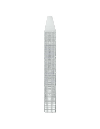 Gabione con filo da 3,5 mm e rete da 5x2,5 cm 1050x20x150 cm