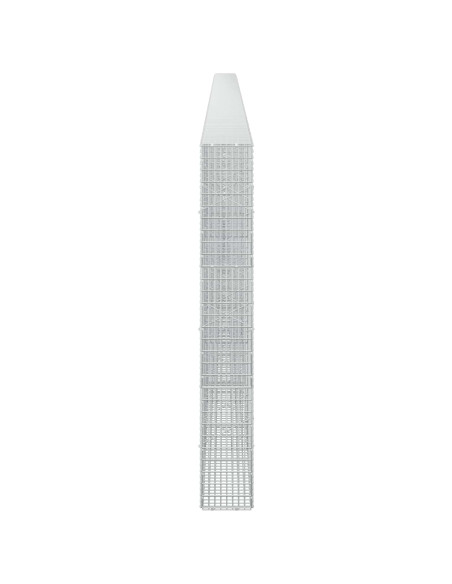Gabione con filo da 3,5 mm e rete da 5x2,5 cm 1050x20x150 cm