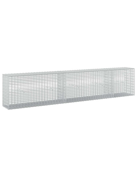 Gabione con filo da 3,5 mm e rete da 5x2,5 cm 250x30x50 cm
