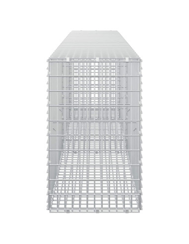 Gabione con filo da 3,5 mm e rete da 5x2,5 cm 250x30x50 cm