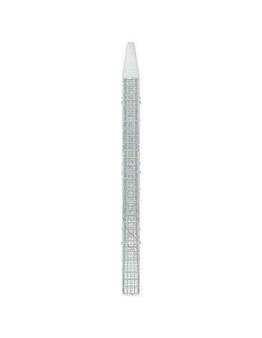 Gabione con filo da 3,5 mm e rete da 5x2,5 cm 1000x10x150 cm
