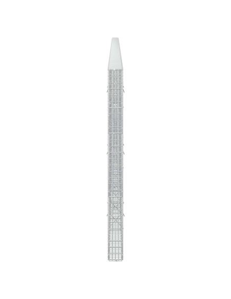Gabione con filo da 3,5 mm e rete da 5x2,5 cm 1000x10x150 cm
