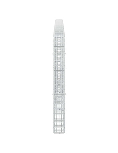 Gabione con filo da 3,5 mm e rete da 5x2,5 cm 300x10x100 cm