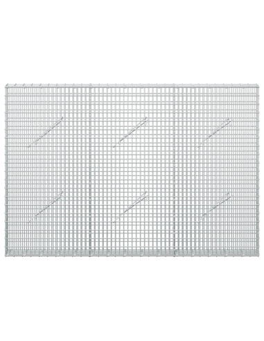 Gabione con filo da 3,5 mm e rete da 5x2,5 cm 150x10x100 cm