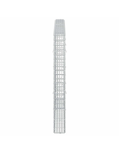 Gabione con filo da 3,5 mm e rete da 5x2,5 cm 150x10x100 cm