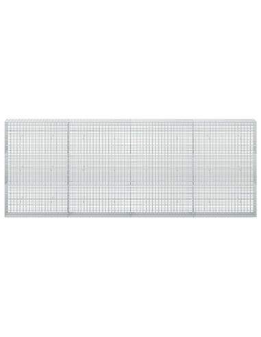 Gabione con filo da 3,5 mm e rete da 5x2,5 cm 400x30x150 cm