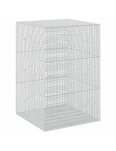 Gabione con filo da 3,5 mm e rete da 5x2,5 cm 100x100x150 cm 2