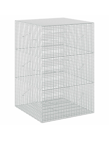 Gabione con filo da 3,5 mm e rete da 5x2,5 cm 100x100x150 cm