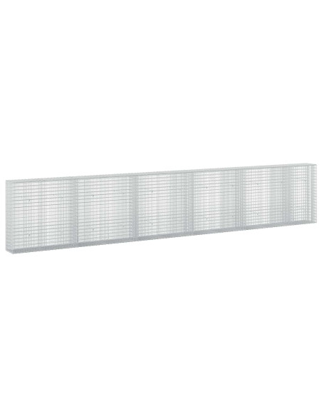Gabione con filo da 3,5 mm e rete da 5x2,5 cm 550x30x100 cm
