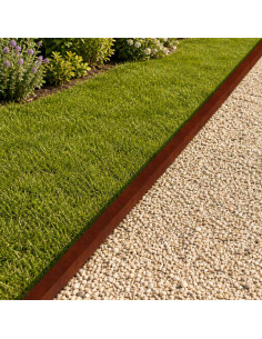 Profilo di copertura per giardino 2 pz 100 x 5 x 5 cm