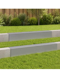 Profilo di copertura per giardino 2 pz 100 x 20 x 15 cm