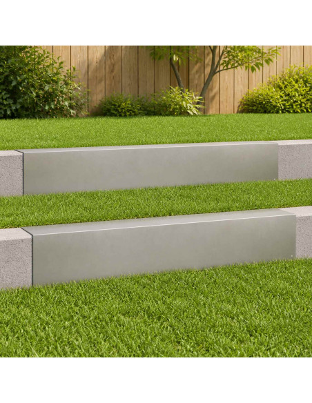 Profilo di copertura per giardino 2 pz 100 x 15 x 15 cm