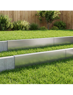 Profilo di copertura per giardino 10 pz 100 x 6 x 15 cm
