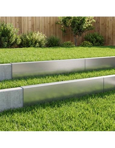 Profilo di copertura per giardino 10 pz 100 x 6 x 15 cm