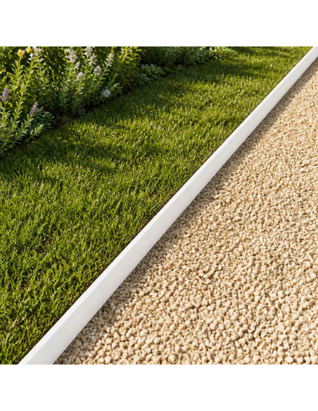 Profilo di copertura per giardino 10 pz 100 x 5 x 5 cm Acciaio