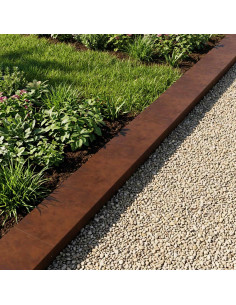 Profilo di copertura per giardino 10 pz 100 x 20 x 5 cm