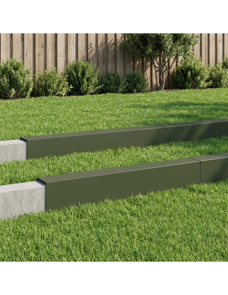 Profilo di copertura per giardino 10 pz 100 x 20 x 15 cm