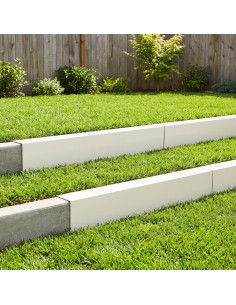 Profilo di copertura per giardino 10 pz 100 x 20 x 15 cm