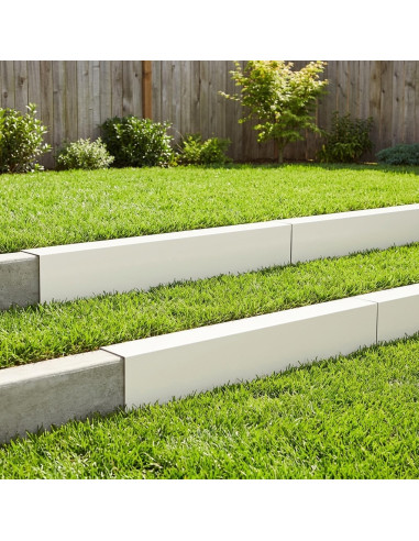 Profilo di copertura per giardino 10 pz 100 x 20 x 15 cm