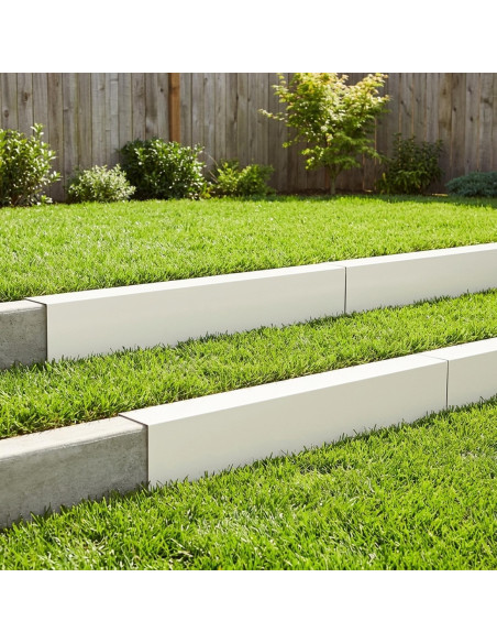 Profilo di copertura per giardino 10 pz 100 x 20 x 15 cm