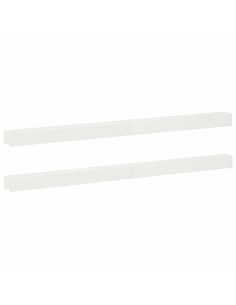 Profilo di copertura per giardino 2 pz 100 x 5 x 5 cm Acciaio 2