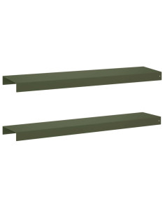 Profilo di copertura per giardino 2 pz 100 x 20 x 5 cm Acciaio 2