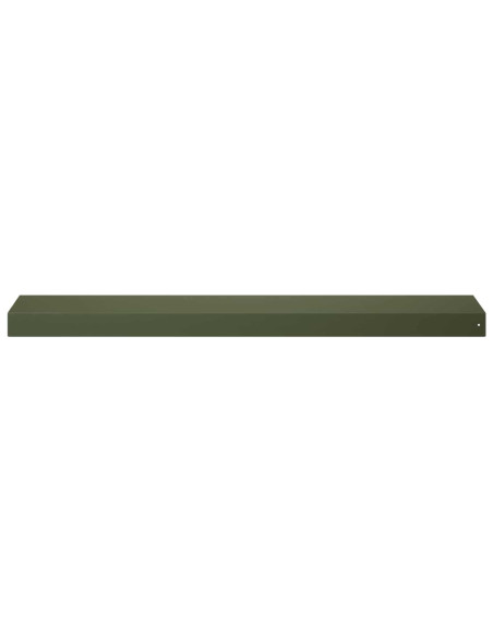 Profilo di copertura per giardino 2 pz 100 x 20 x 5 cm Acciaio