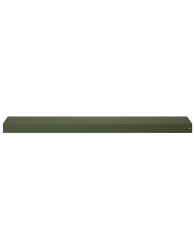 Profilo di copertura per giardino 2 pz 100 x 20 x 5 cm Acciaio