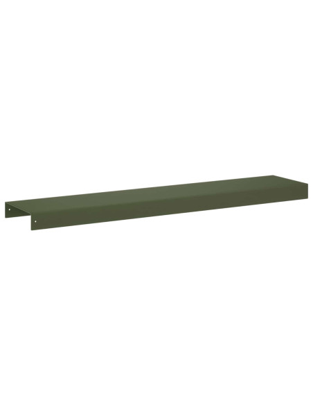 Profilo di copertura per giardino 2 pz 100 x 20 x 5 cm Acciaio