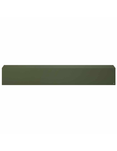 Profilo di copertura per giardino 2 pz 100 x 15 x 15 cm Acciaio