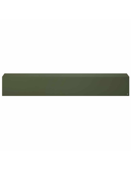 Profilo di copertura per giardino 2 pz 100 x 15 x 15 cm Acciaio