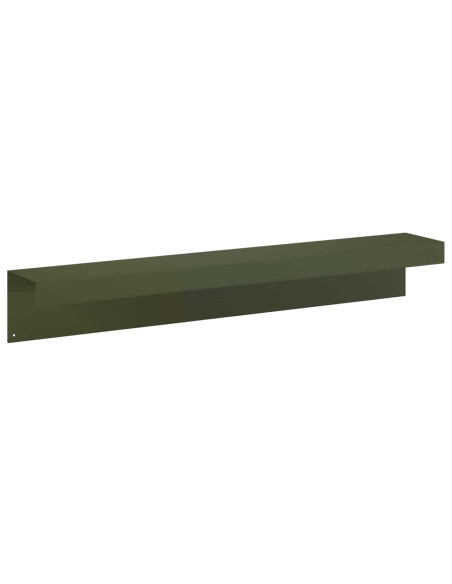 Profilo di copertura per giardino 2 pz 100 x 15 x 15 cm Acciaio