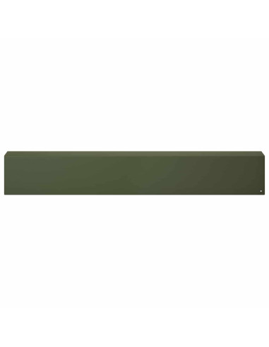 Profilo di copertura per giardino 2 pz 100 x 10 x 15 cm Acciaio