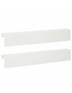 Profilo di copertura per giardino 2 pz 100 x 10 x 15 cm Acciaio 2