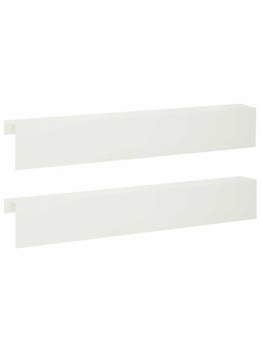 Profilo di copertura per giardino 2 pz 100 x 10 x 15 cm Acciaio