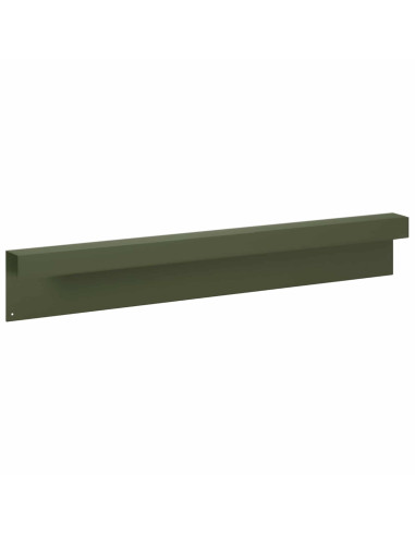 Profilo di copertura per giardino 10 pz 100 x 6 x 15 cm Acciaio