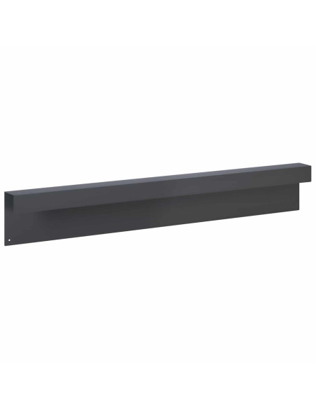 Profilo di copertura per giardino 10 pz 100 x 6 x 15 cm Acciaio