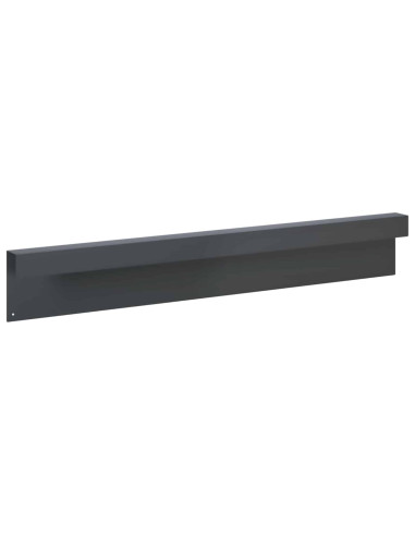 Profilo di copertura per giardino 10 pz 100 x 5 x 15 cm Acciaio