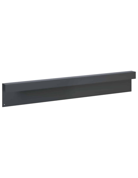 Profilo di copertura per giardino 10 pz 100 x 5 x 15 cm Acciaio